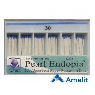 Штифти паперові 0.4 кон., №30 (Pearl Dent), 100 шт./пак.
